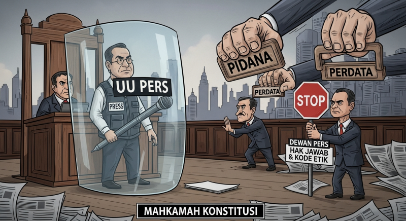 MK: Wartawan Tak Bisa Sembarangan Dipidana